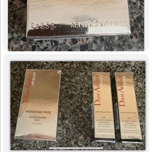 Dior addict lip glow both one pin and one coral in a set brand new in box.